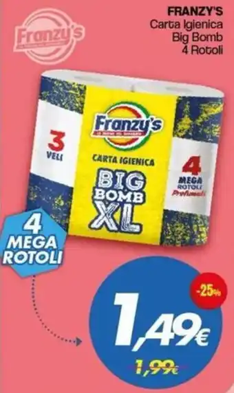 Franzy's Franzy's Carta Igienica Big Bomb offerta
