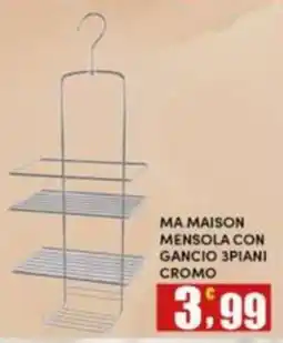 Maury's Ma Maison mensola con gancio 3 piani cromo offerta