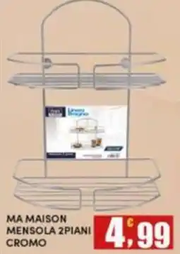 Maury's Ma Maison mensola 2 piani cromo offerta