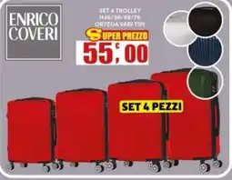 Maury's Enrico Coveri set 4 trolley offerta