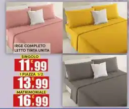 Maury's Irge completo letto tinta unita offerta