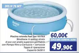 Orizzonte Piscina rotonda Fast Set offerta