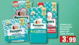 Maury's Pannolini/ mutandino Pampers baby dry offerta