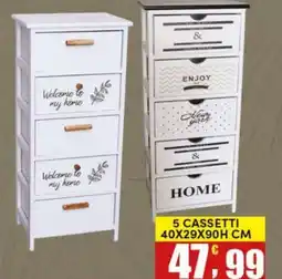 Maury's 5 cassetti offerta