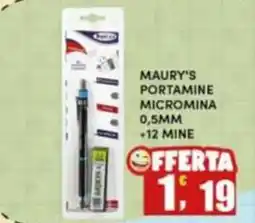 Maury's Maury's portamine micromina 0,5mm offerta