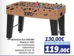 Orizzonte Biliardino Evo offerta
