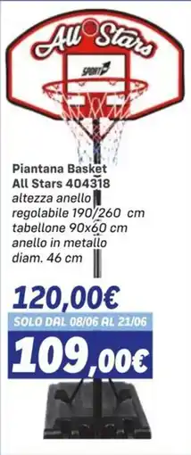Orizzonte Piantana Basket All Stars offerta