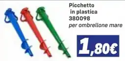Orizzonte Picchetto in plastica per ombrellone mare offerta