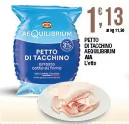 Sidis Petto di tacchino Aequilibrium AIA offerta