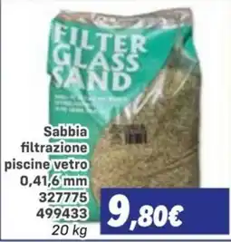 Orizzonte Sabbia filtrazione piscine vetro offerta