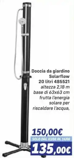 Orizzonte Doccia da giardino Solarflow offerta