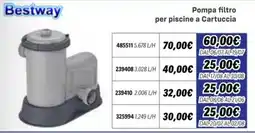 Orizzonte Pompa filtro per piscine a Cartuccia Bestway offerta