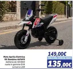Orizzonte Moto Aprilia Elettrica RX Bambino offerta