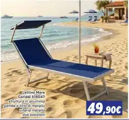 Orizzonte Lettino Mare Cariddi offerta