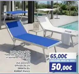 Orizzonte Lettino Mare Eolie offerta
