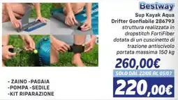 Orizzonte Bestway Sup Kayak Aqua Drifter Gonfiabile 286793 offerta