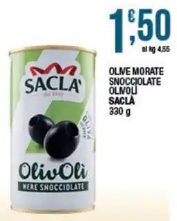 Sidis Olive nere snocciolate Sacla offerta