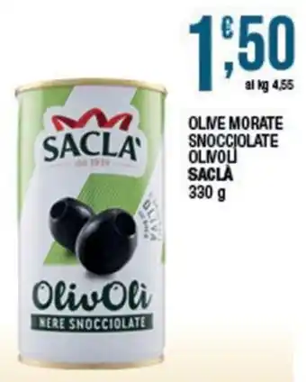 Olive nere snocciolate Sacla
