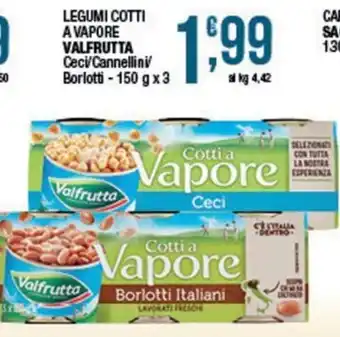 Legumi cotti a vapore Valfrutta Ceci/Cannellini/Borlotti