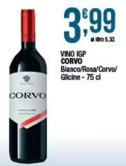 Sidis Vino IGP Corvo offerta