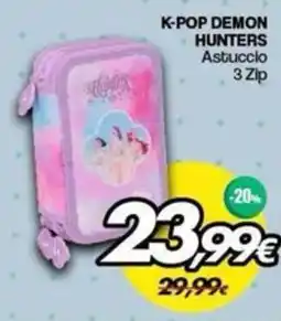 Franzy's K-POP DEMON HUNTERS Astuccio 3 Zip offerta