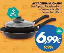 Franzy's Accademia Mugnano Set 3 pezzi Padella offerta