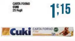 Sidis Cuki carta forno offerta