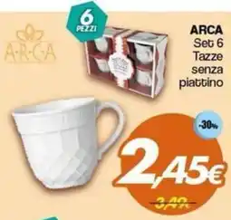 Franzy's ARCA Set 6 Tazze senza piattino offerta
