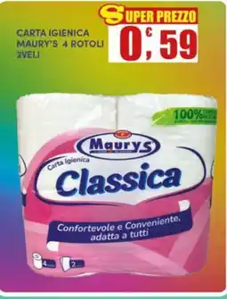 Maury's Carta igienica Maury's Classica offerta