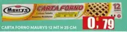 Maury's Carta forno Maurys offerta