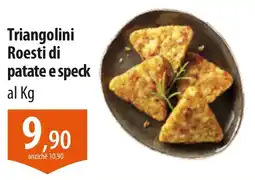 Crios Triangolini Roesti di patate e speck offerta
