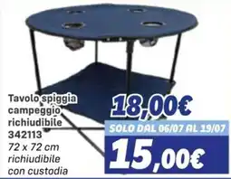 Orizzonte Tavolo spigga campeggio richiudibile offerta