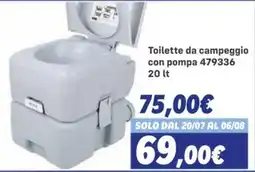 Orizzonte Toilette da campeggio con pompa offerta