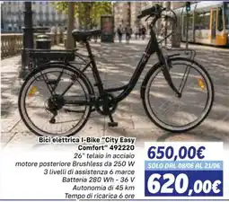 Orizzonte Bici elettrica I-Bike City Easy Comfort offerta