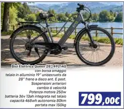 Orizzonte Bici Elettrica Queen 28" offerta