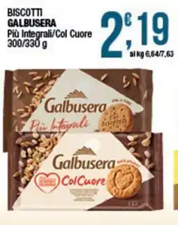 Sidis Biscotti Galbusera Più Integrali/Col Cuore offerta