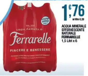 Acqua minerale effervescente naturale Ferrarelle