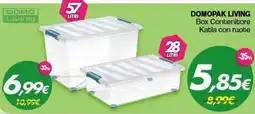 Franzy's Domopak Living Box Contenitore Katla con ruote offerta