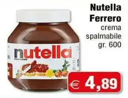 Magazzini Smart Nutella Ferrero offerta