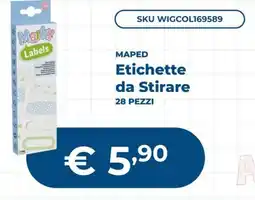 Mornati Paglia Marky Labels Etichette da Stirare offerta