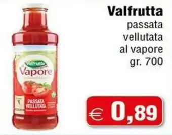 Valfrutta passata vellutata al vapore