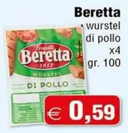 Magazzini Smart Beretta wurstel di pollo offerta