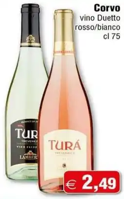 Magazzini Smart Corvo vino Duetto rosso/bianco offerta