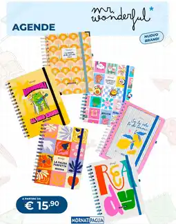 Mornati Paglia Agende Mr. Wonderful offerta