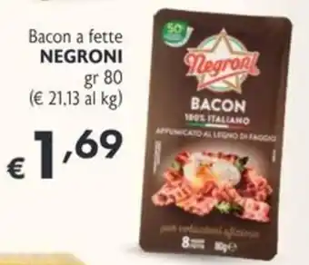 Bacon a fette Negroni