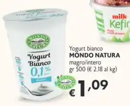 SuperW Yogurt bianco MONDO NATURA offerta
