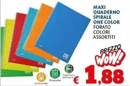 Casa & Co Maxi quaderno spirale one color offerta