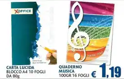 Casa & Co Xoffice carta lucida offerta