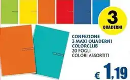 Casa & Co Maxi quaderni Colorclub offerta