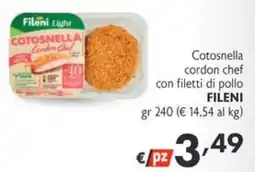 SuperW Cotosnella cordon chef con filetti di pollo Fileni offerta